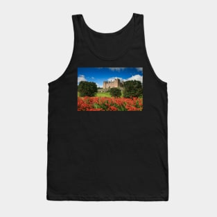 Drumlanrig Castle and Montbretia Photograph Dumfries and Galloway Tank Top